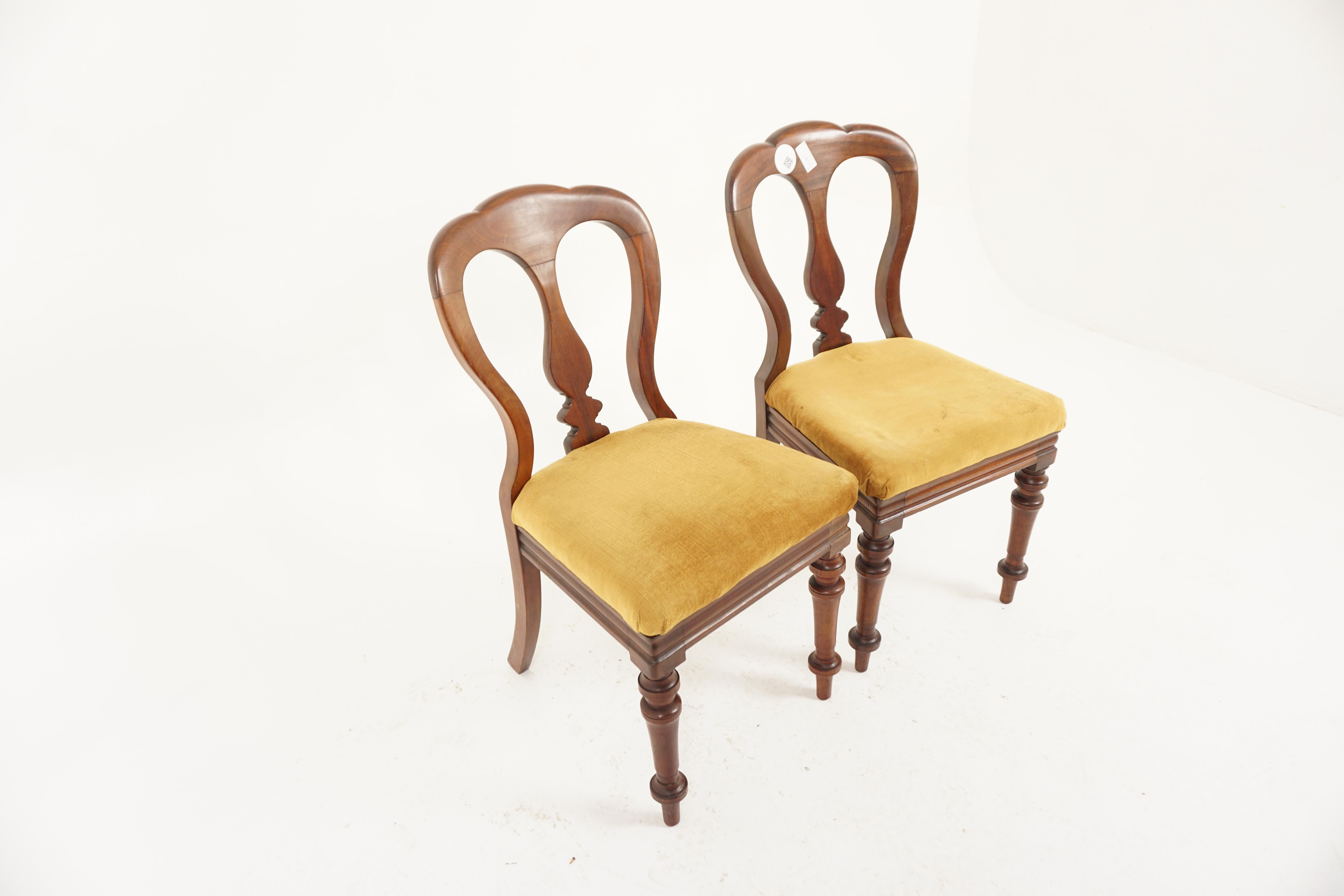 antique balloon back chairs