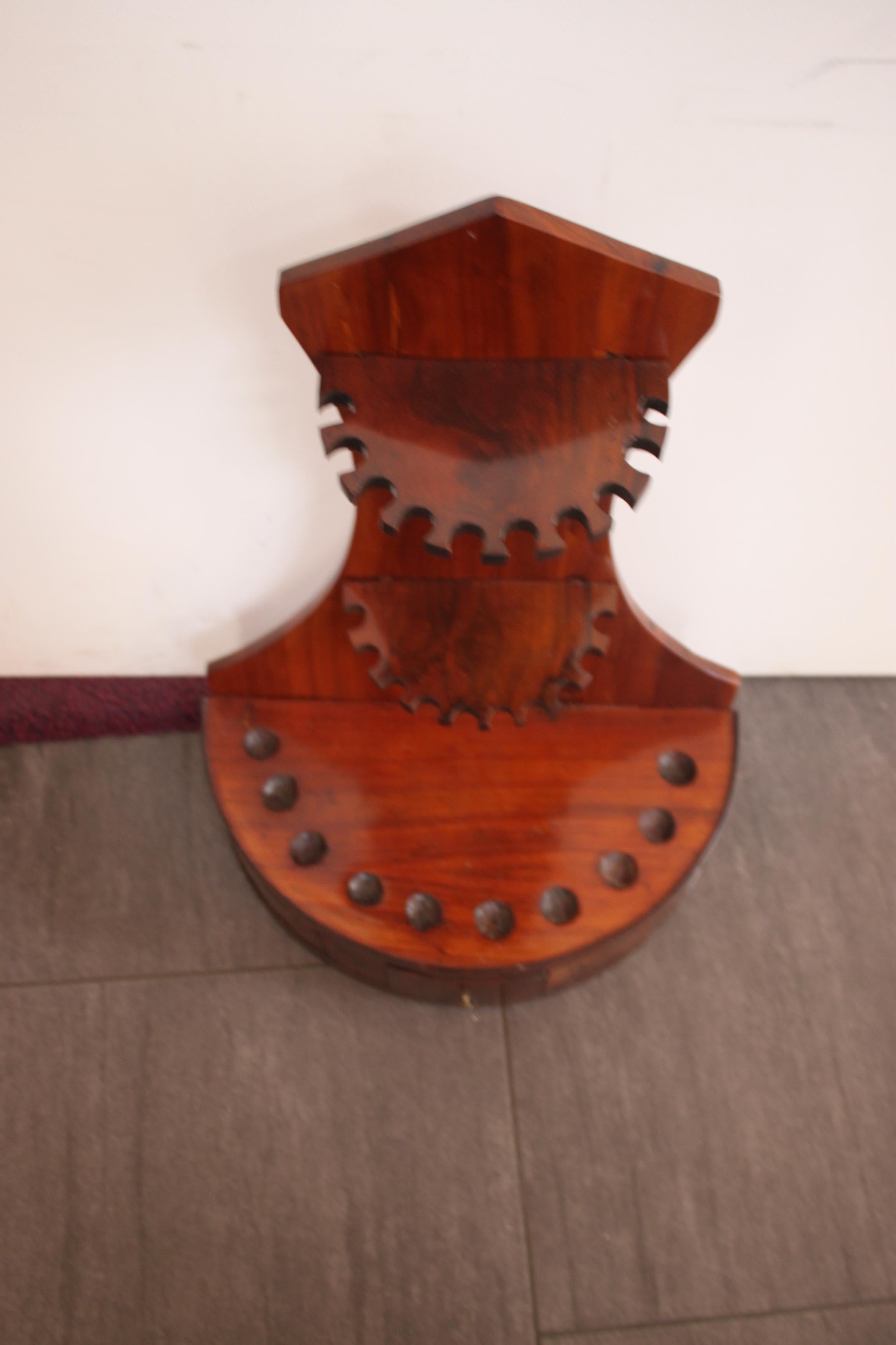 Antique Walnut and Cherry Pipe Stand For Sale 4