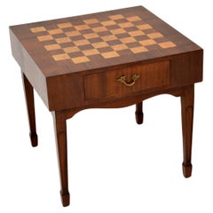 Antique Walnut Chess Table