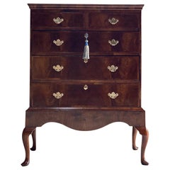 Antique Walnut Chest on Stand Tallboy Chest of Drawers 19th Century, circa 1820