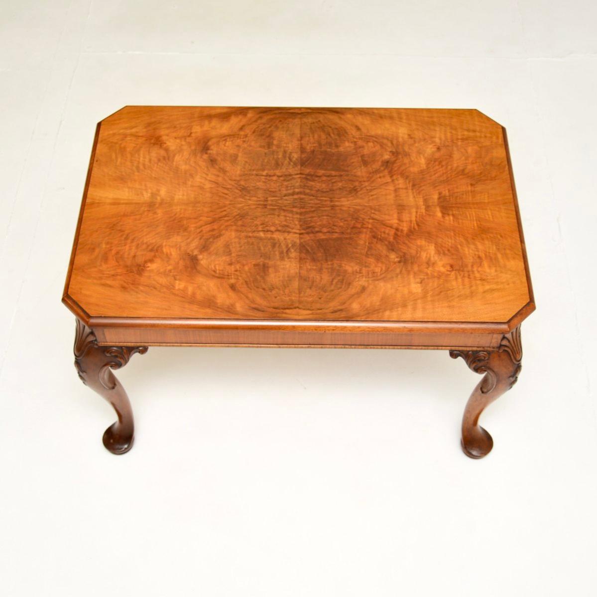 Antique Walnut Coffee Table by Waring and Gillow For Sale at 1stDibs