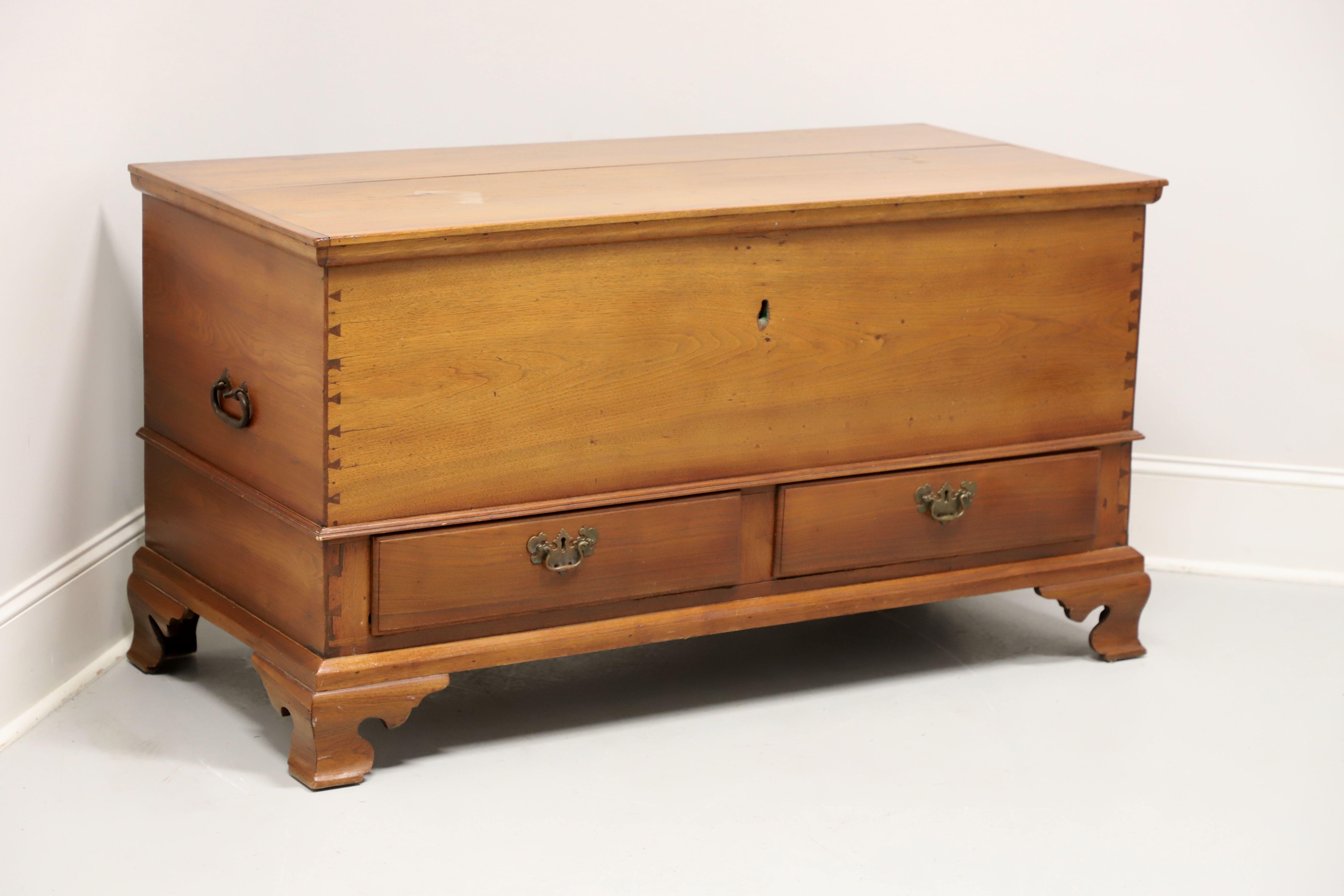 Antique Walnut Colonial Style Blanket Chest For Sale 7