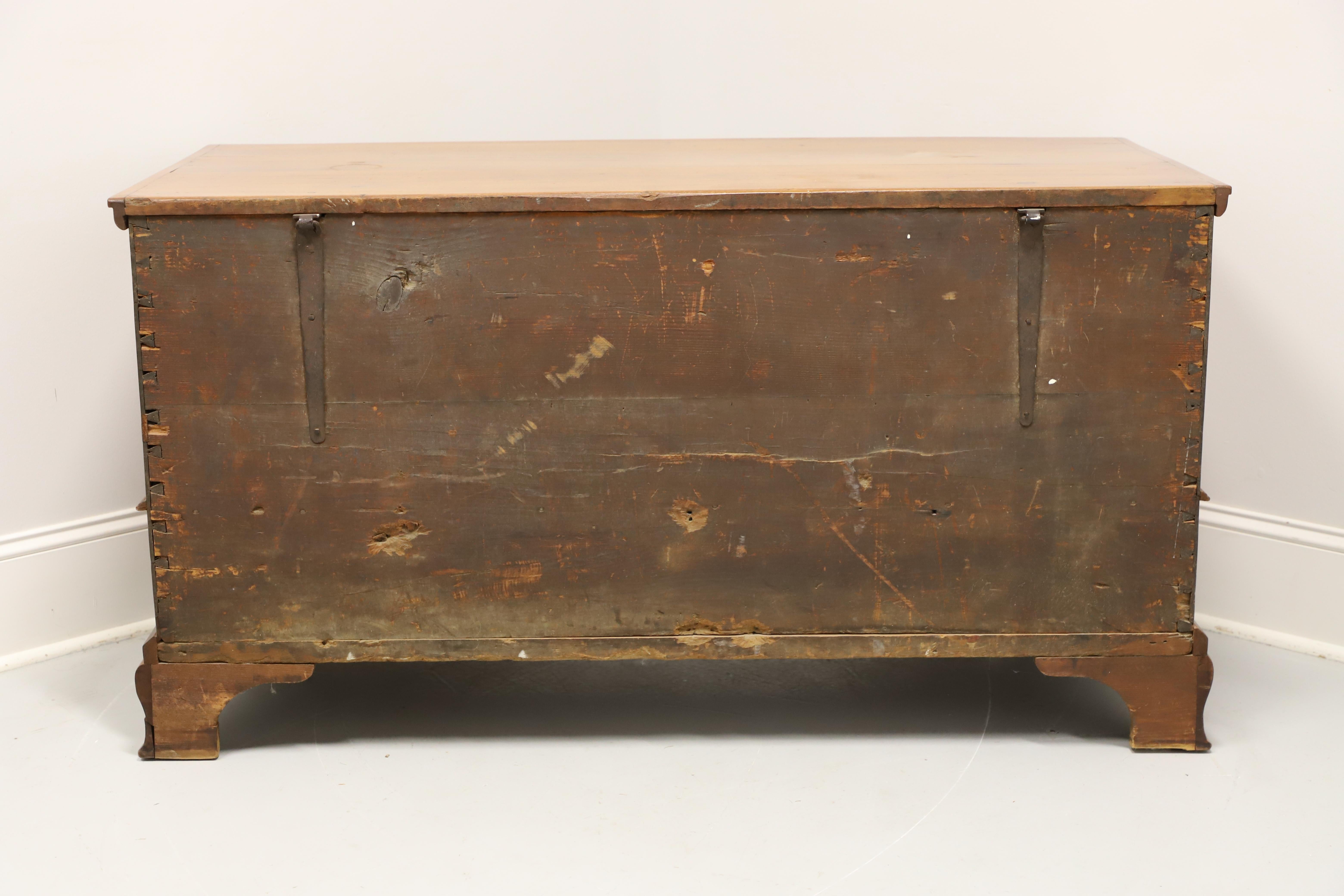 American Antique Walnut Colonial Style Blanket Chest For Sale