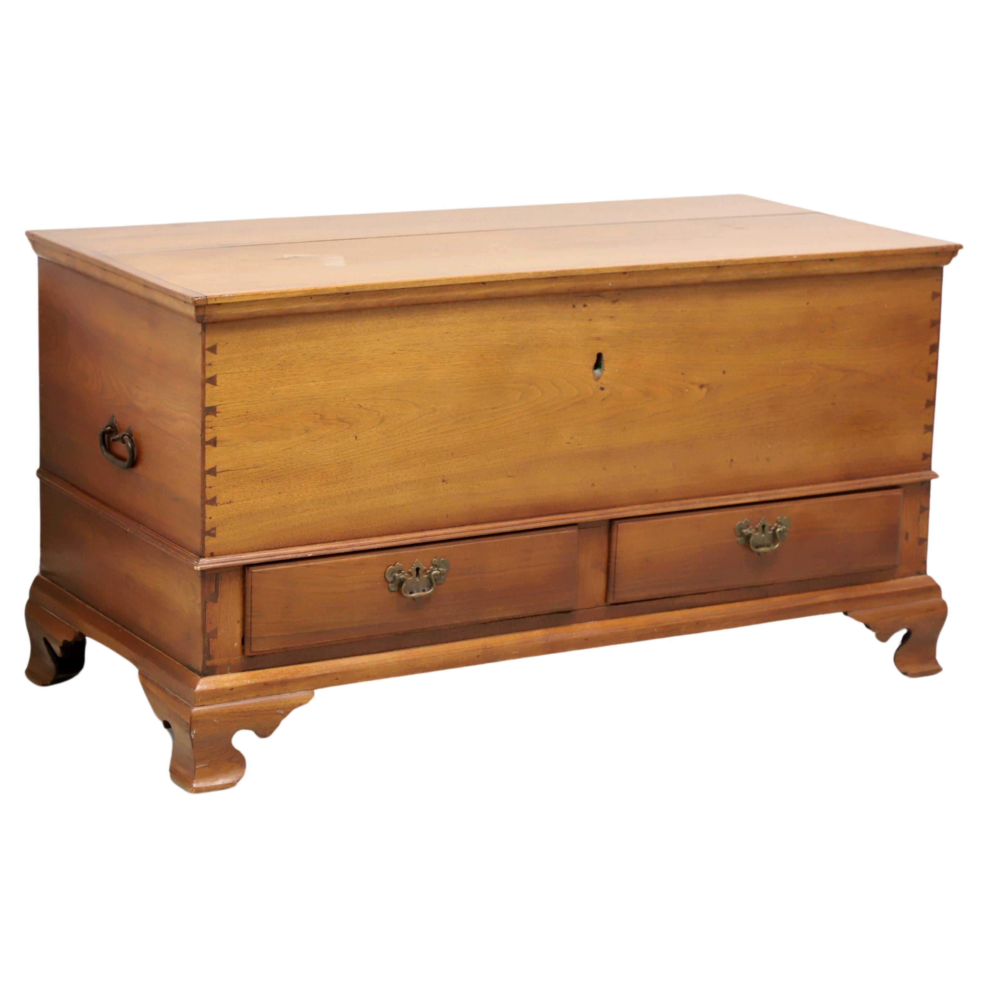 Antique Walnut Colonial Style Blanket Chest For Sale