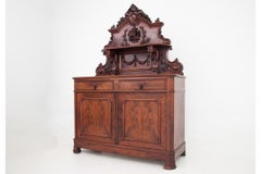 Antique Walnut Commode Buffet from 1880s