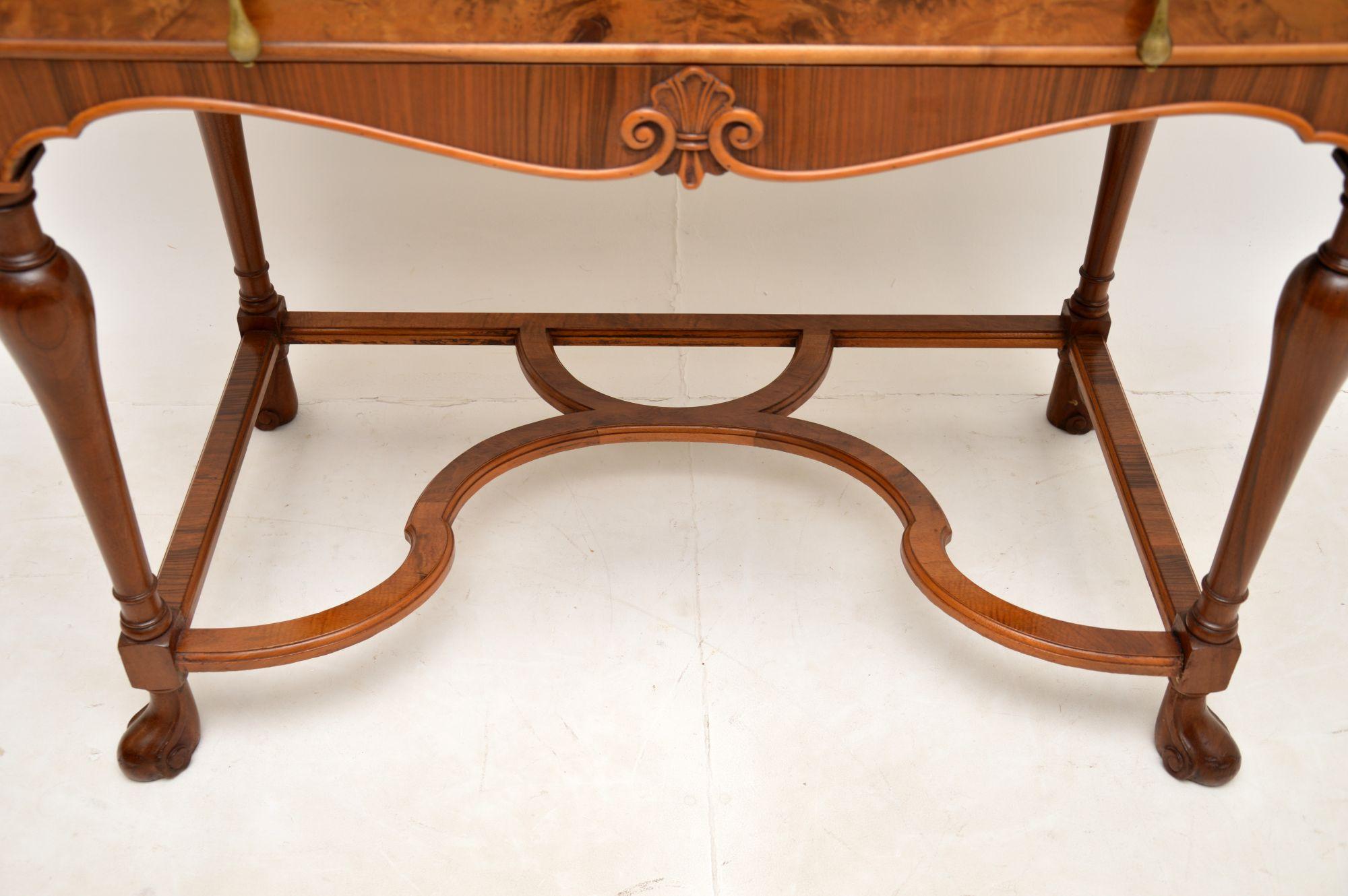 Antique Walnut Console / Side Table For Sale 4