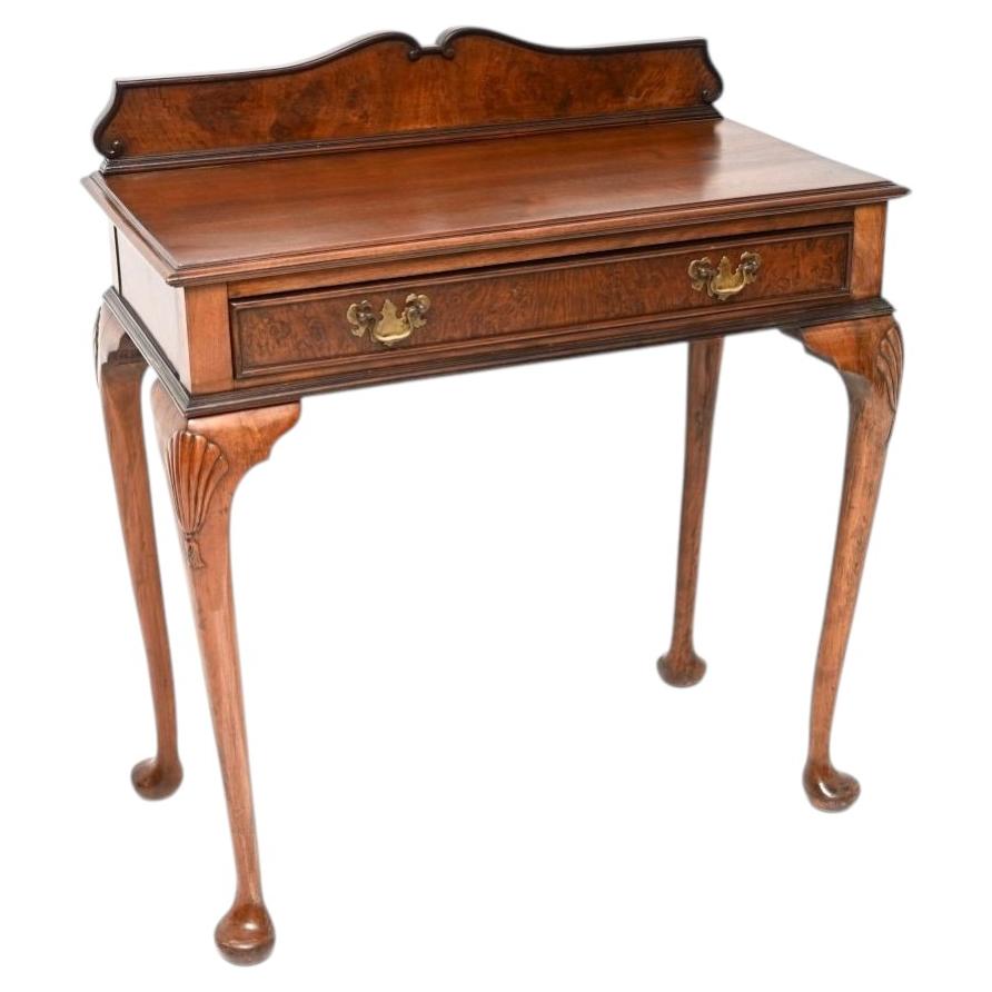 Antique Walnut Console / Side Table For Sale