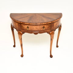 Antique Walnut Console Table by Hamptons of Pall Mall