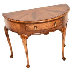 Antique Walnut Console Table by Hamptons of Pall Mall