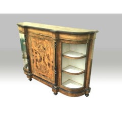 Antique Walnut Credenza, Hall, Side Cabinet