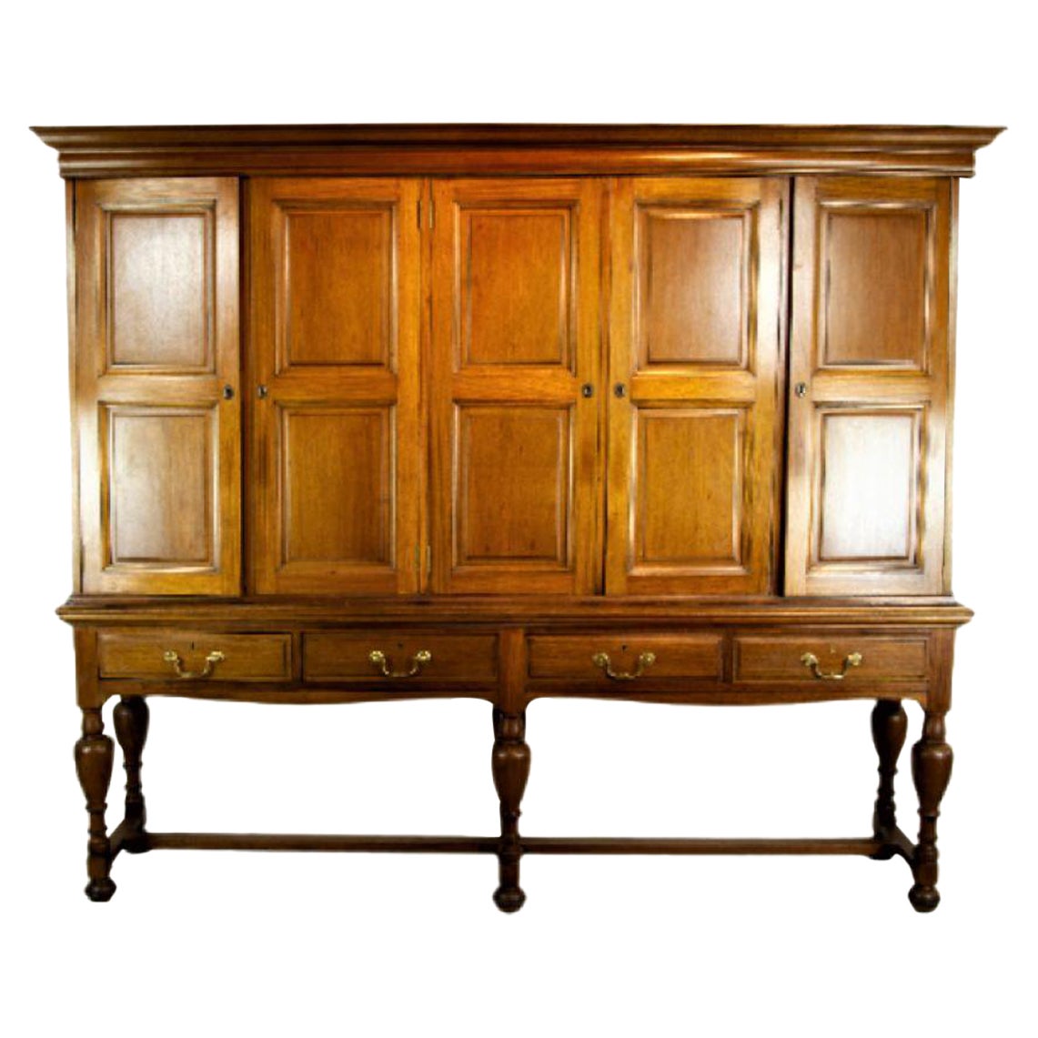 Antique Walnut Cupboard, Antique Estate Cupboard, Scotland 1880, H035 For Sale