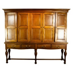 Antique Walnut Cupboard, Antique Estate Cupboard, Scotland 1880, H035