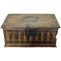 Antique Walnut Document Box 17th Century