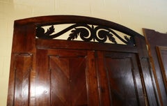 Antique Walnut double Door , original frame and iron, '700 Italy