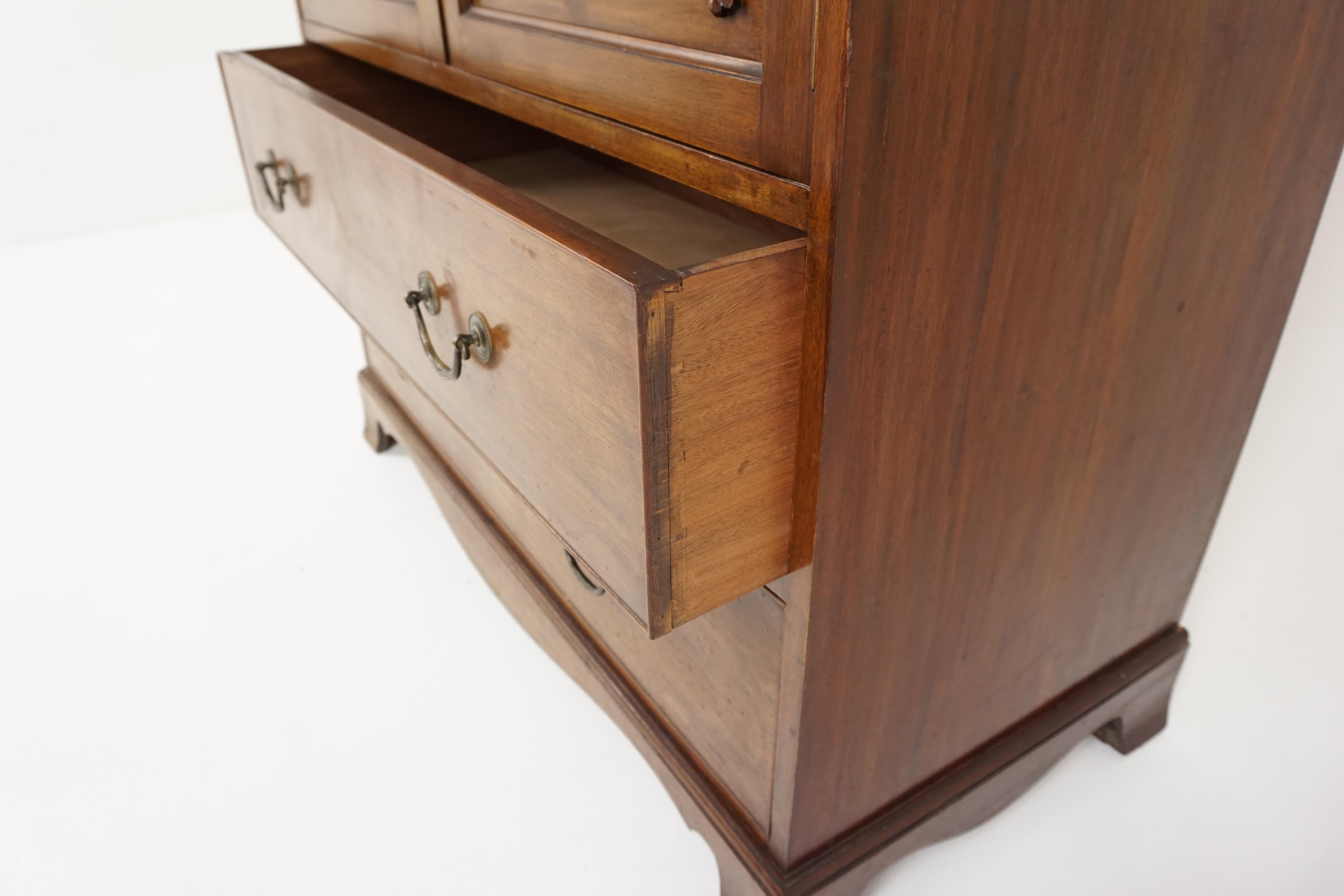 Édouardien Ancienne commode en noyer:: Commode Edouardienne:: Ecosse 1910:: B1826A