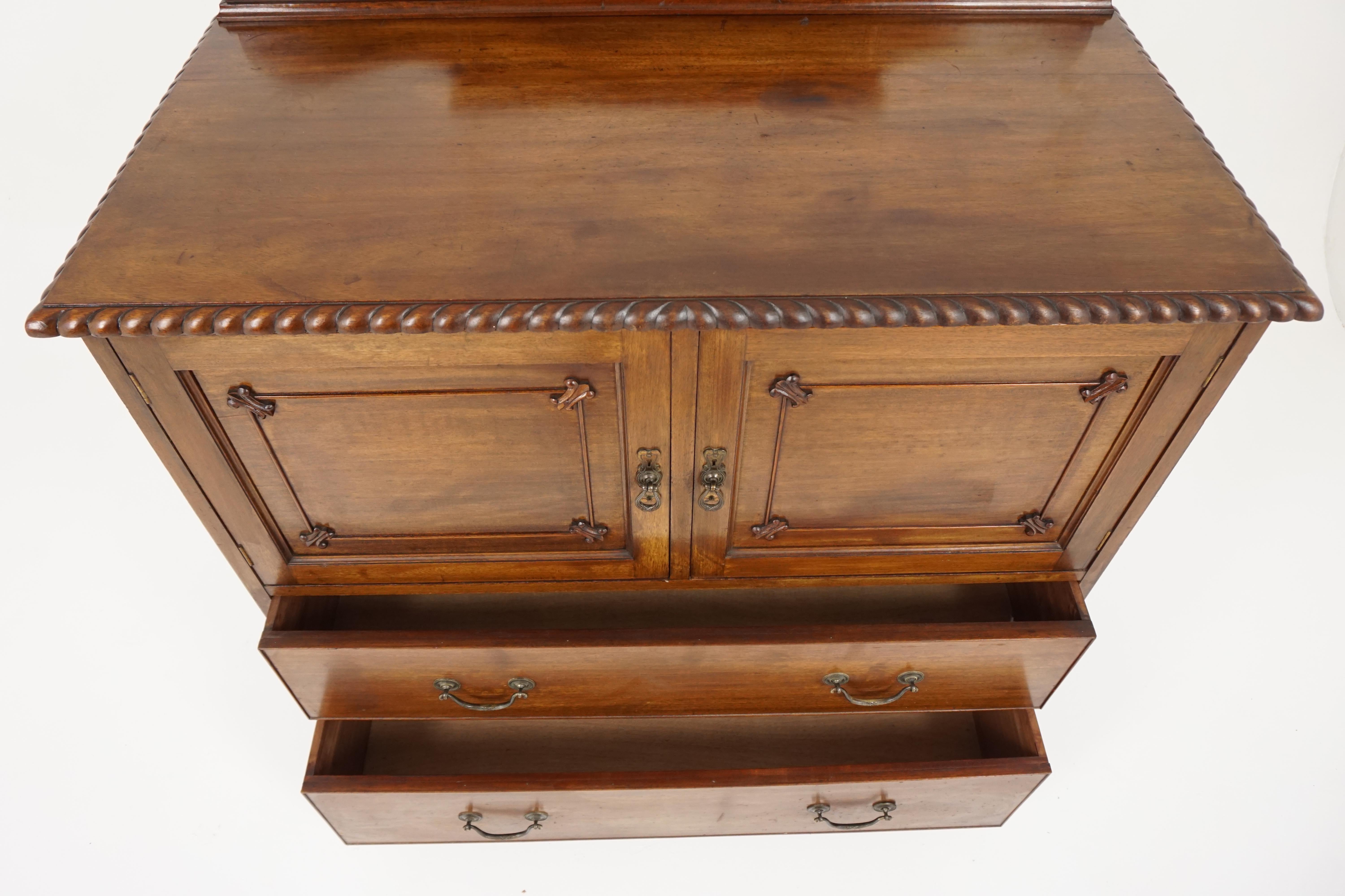 Écossais Ancienne commode en noyer:: Commode Edouardienne:: Ecosse 1910:: B1826A