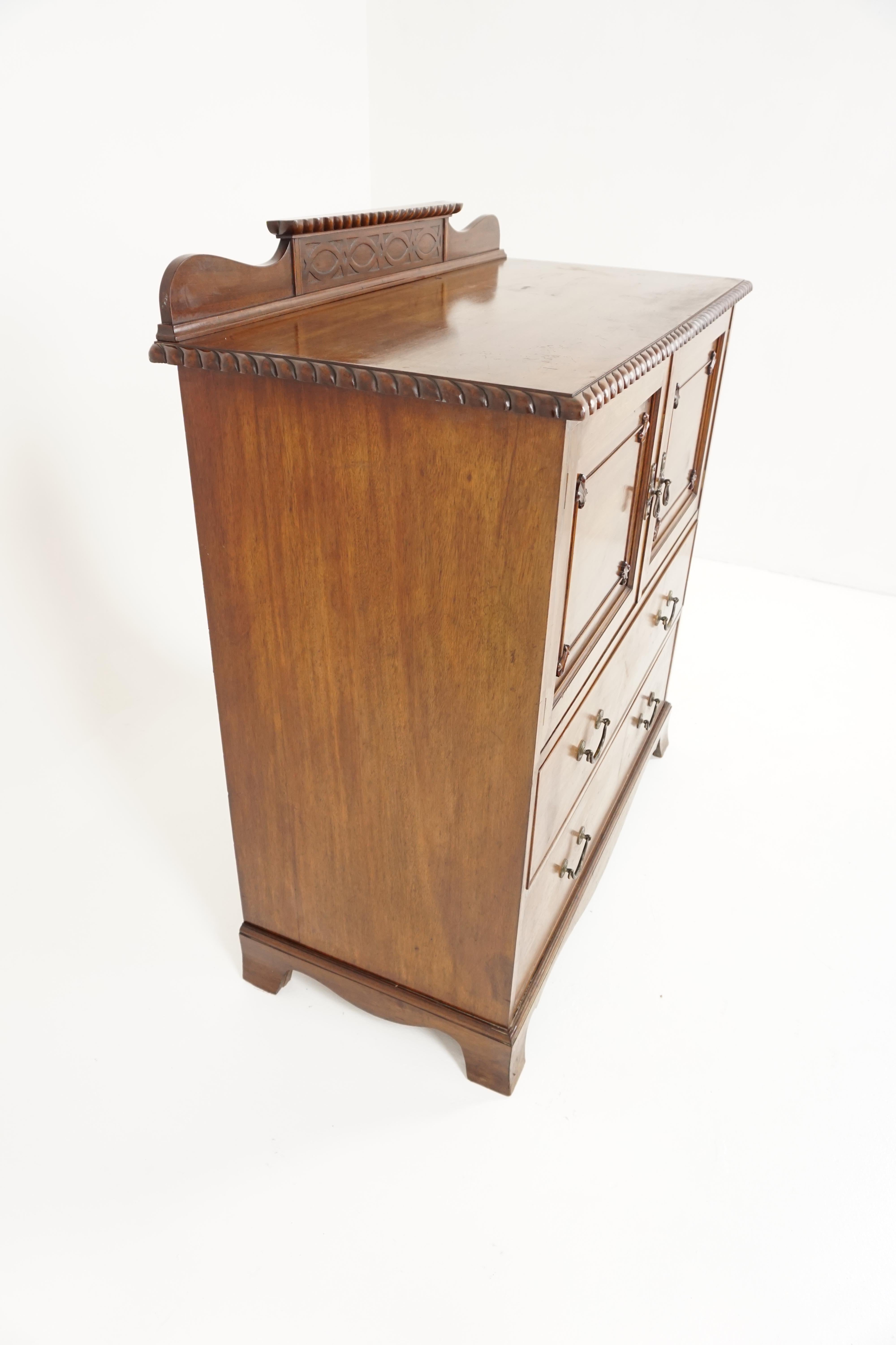 Ancienne commode en noyer:: Commode Edouardienne:: Ecosse 1910:: B1826A 1