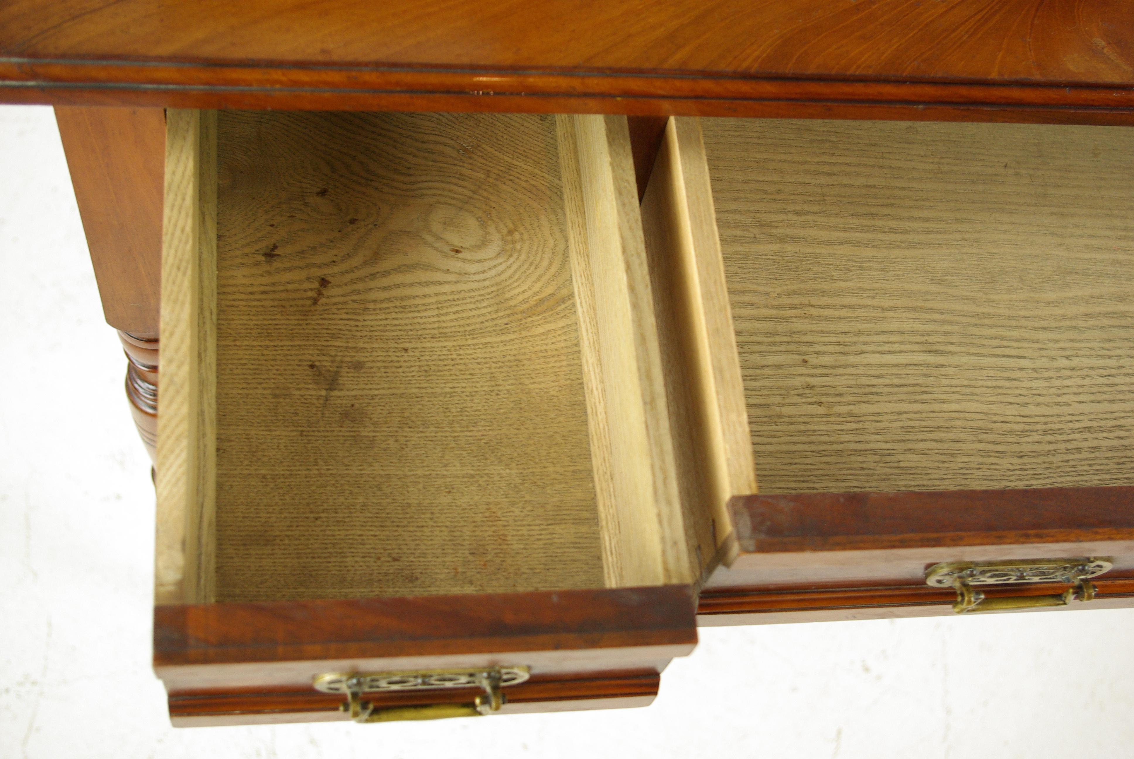 Late 19th Century Antique Walnut Dresser, Vintage Dresser, Make Up Table, Antique Furniture