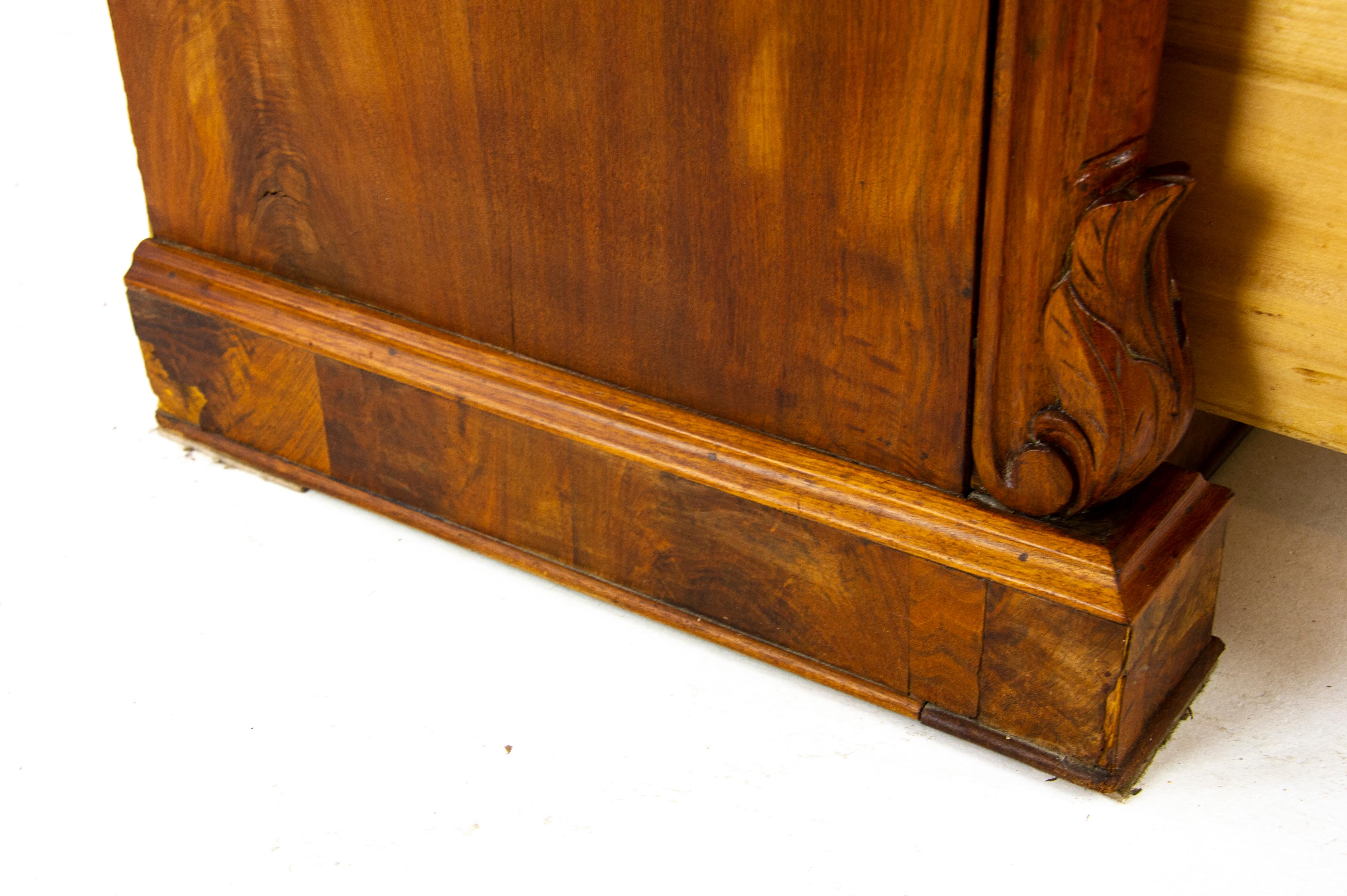 Ancienne commode en noyer:: commode vintage:: noyer:: East Lake:: Amérique:: 1880:: B1485 3