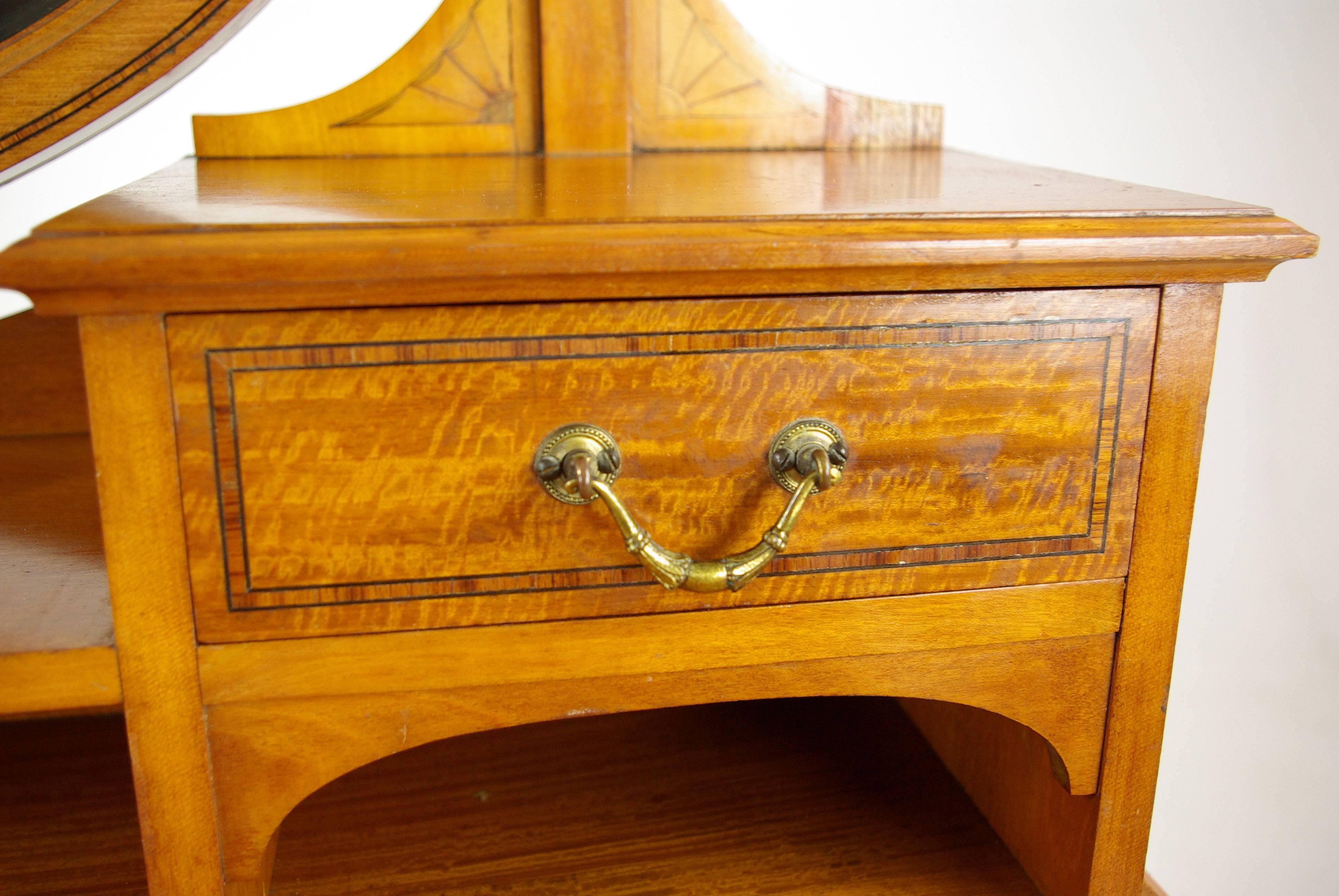 Antique Walnut Dresser, Vintage Walnut Vanity, Scotland, 1900  REDUCED!!!! 1