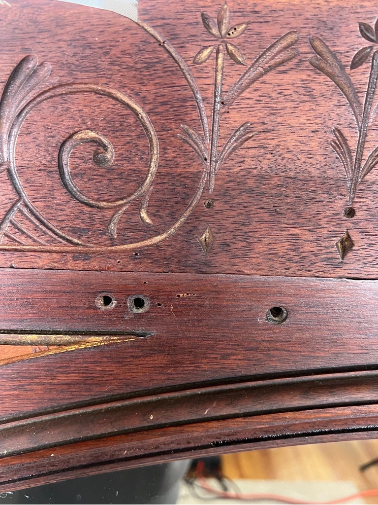 Antique Walnut Eastlake Pier Mirror For Sale at 1stDibs