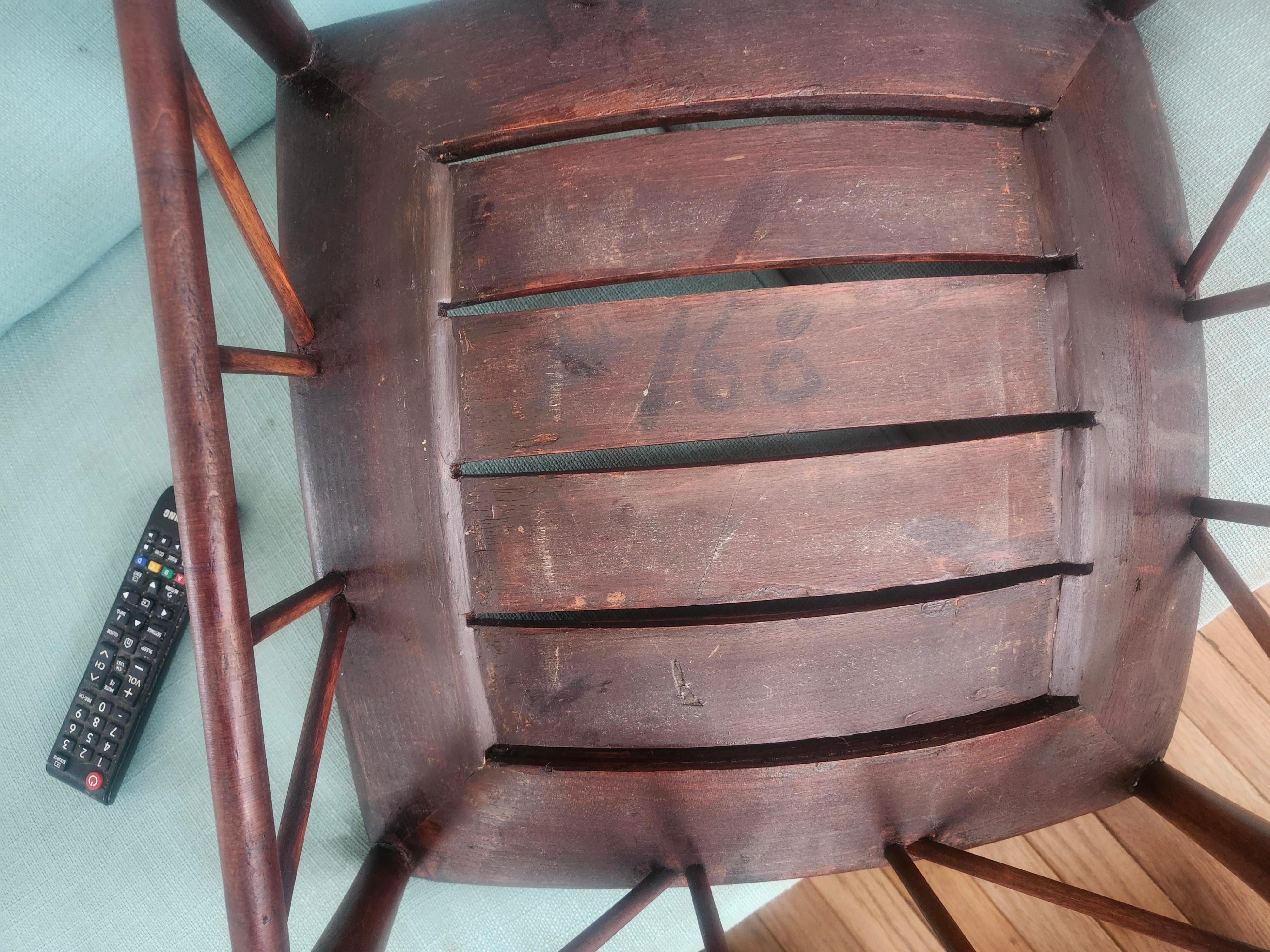 Antike Nussbaum ägyptischen Wiedergeburt Theben Hocker C1875 im Angebot 3