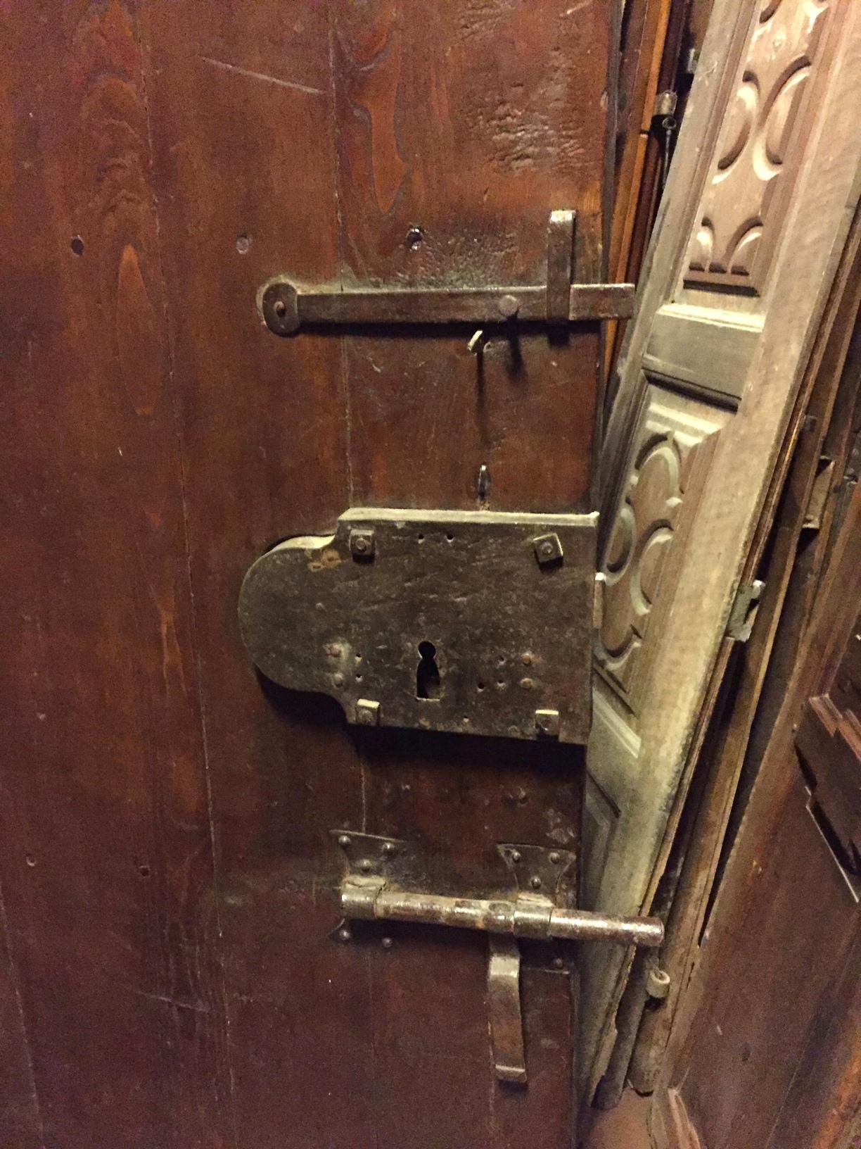 Antique Walnut Entry Door 1
