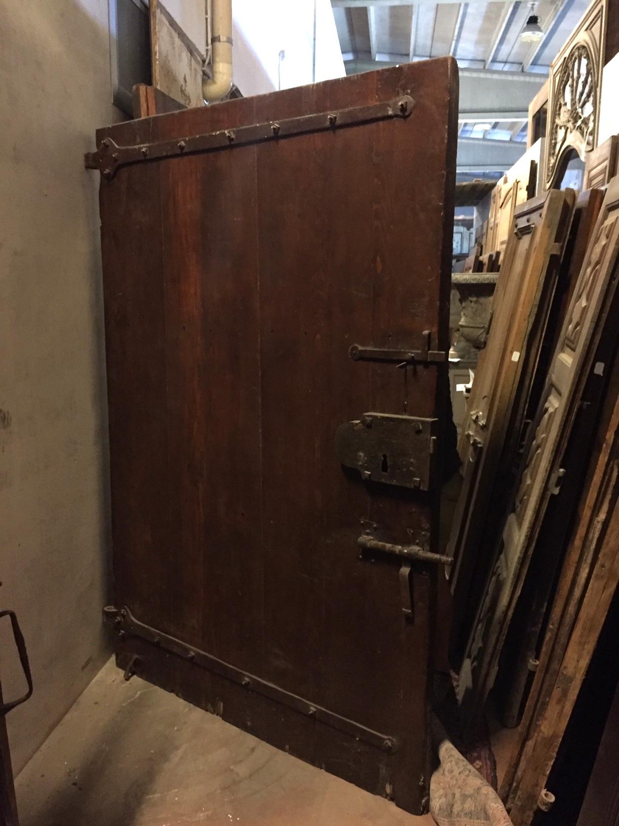 Antique Walnut Entry Door 4