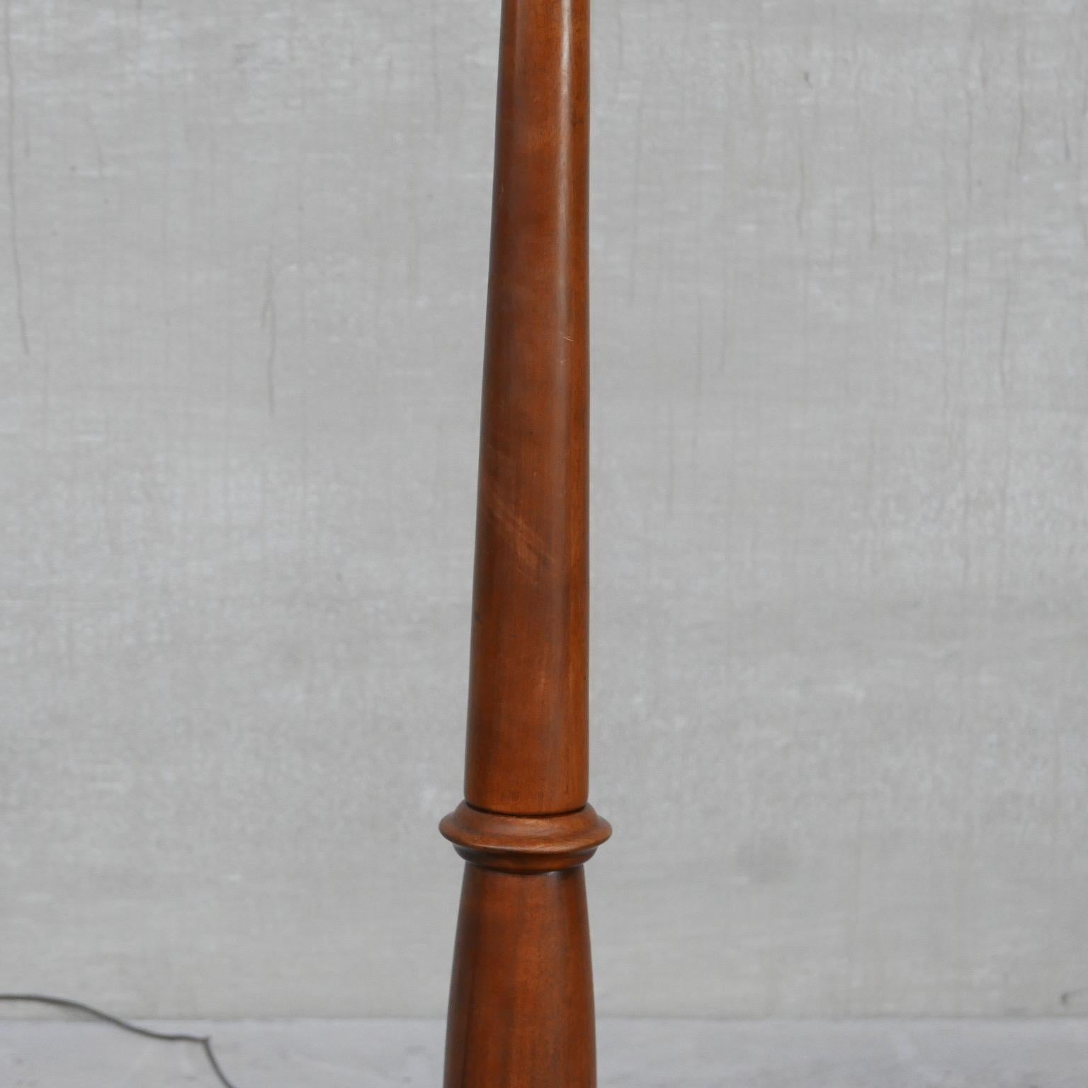 Antique Walnut French Floor Lamp In Good Condition For Sale In London, GB