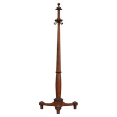 Lampada da terra francese in noce antico