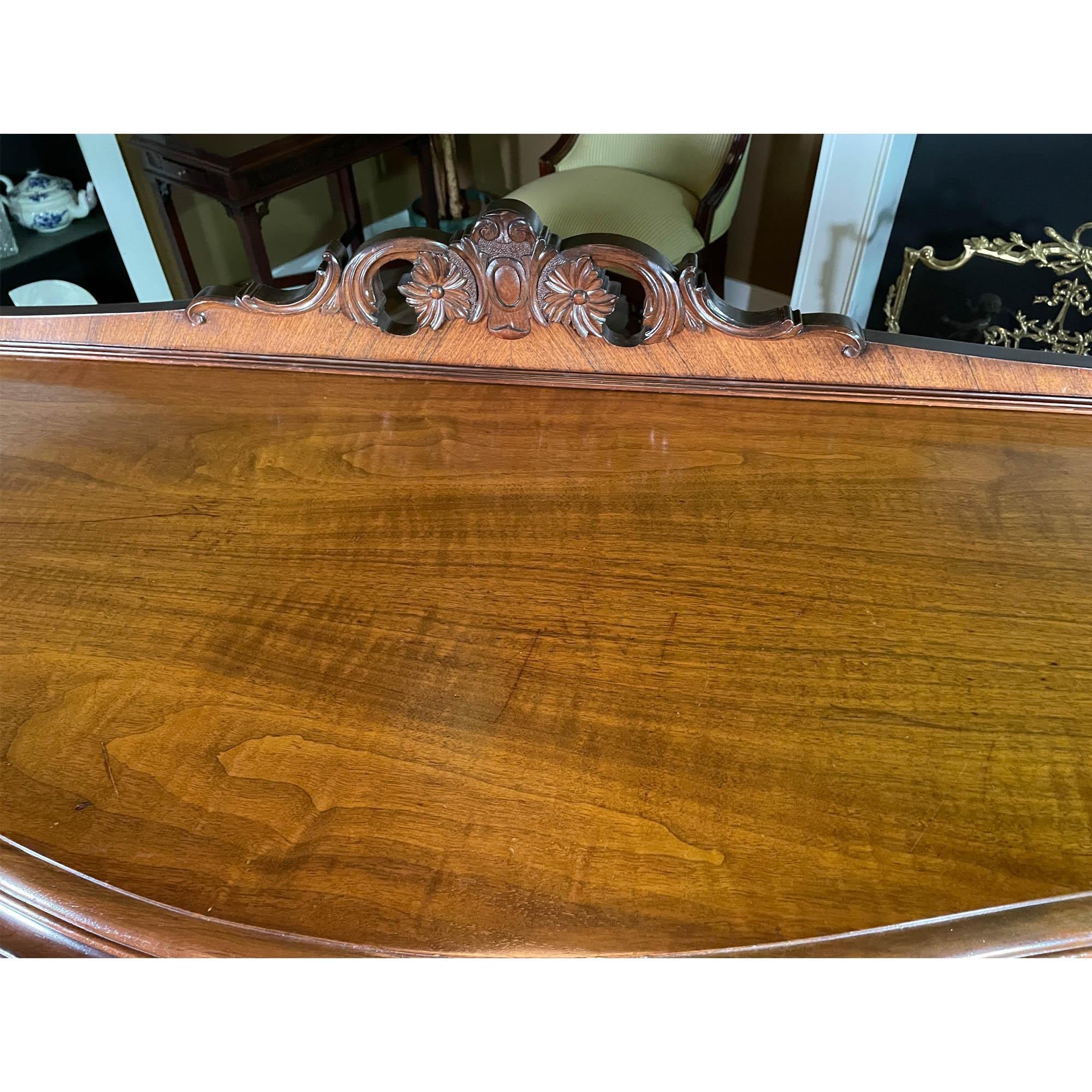 Antique Walnut Inlaid Sideboard For Sale 9