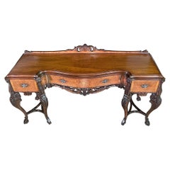 Antique Walnut Inlaid Sideboard