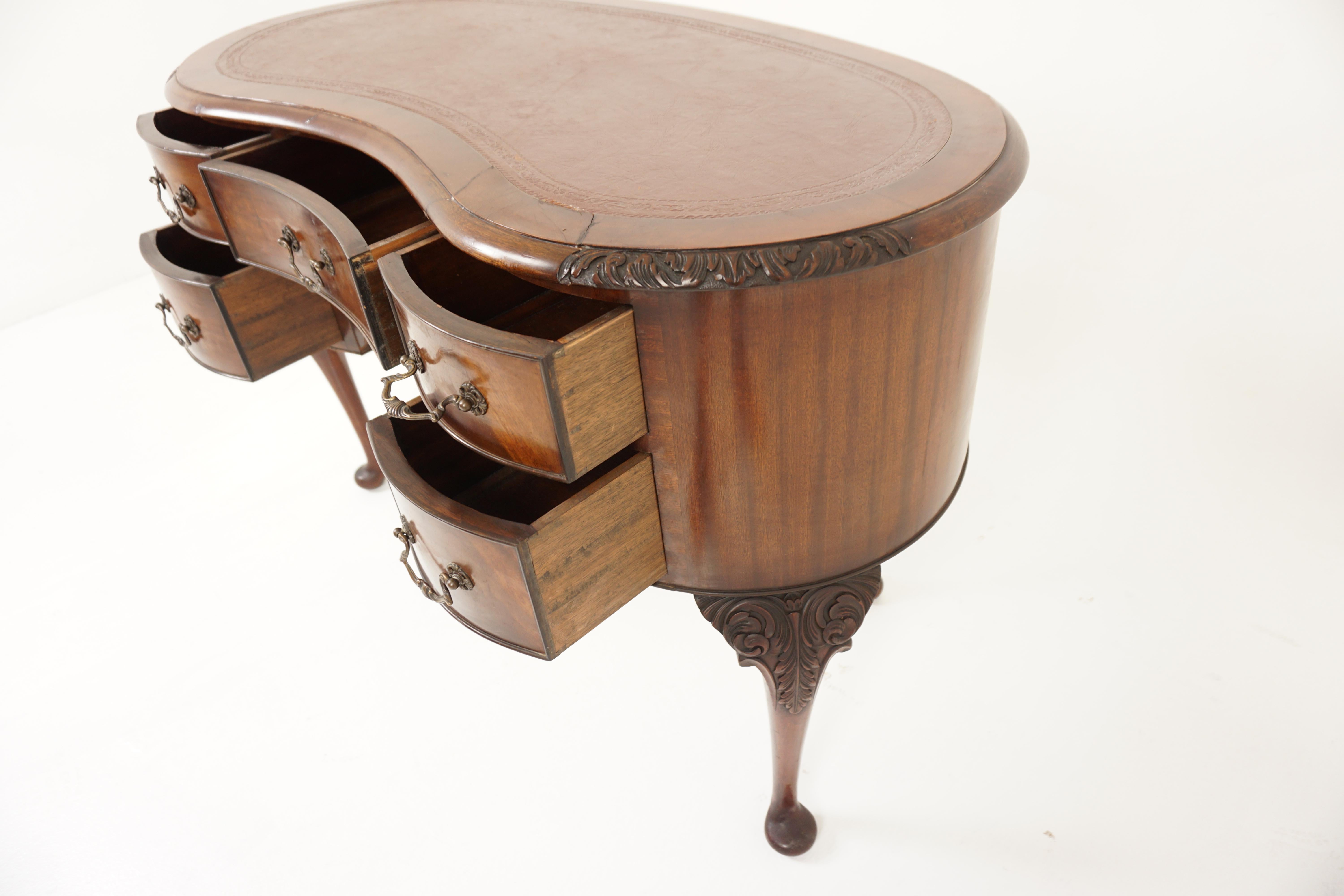 antique kidney desk