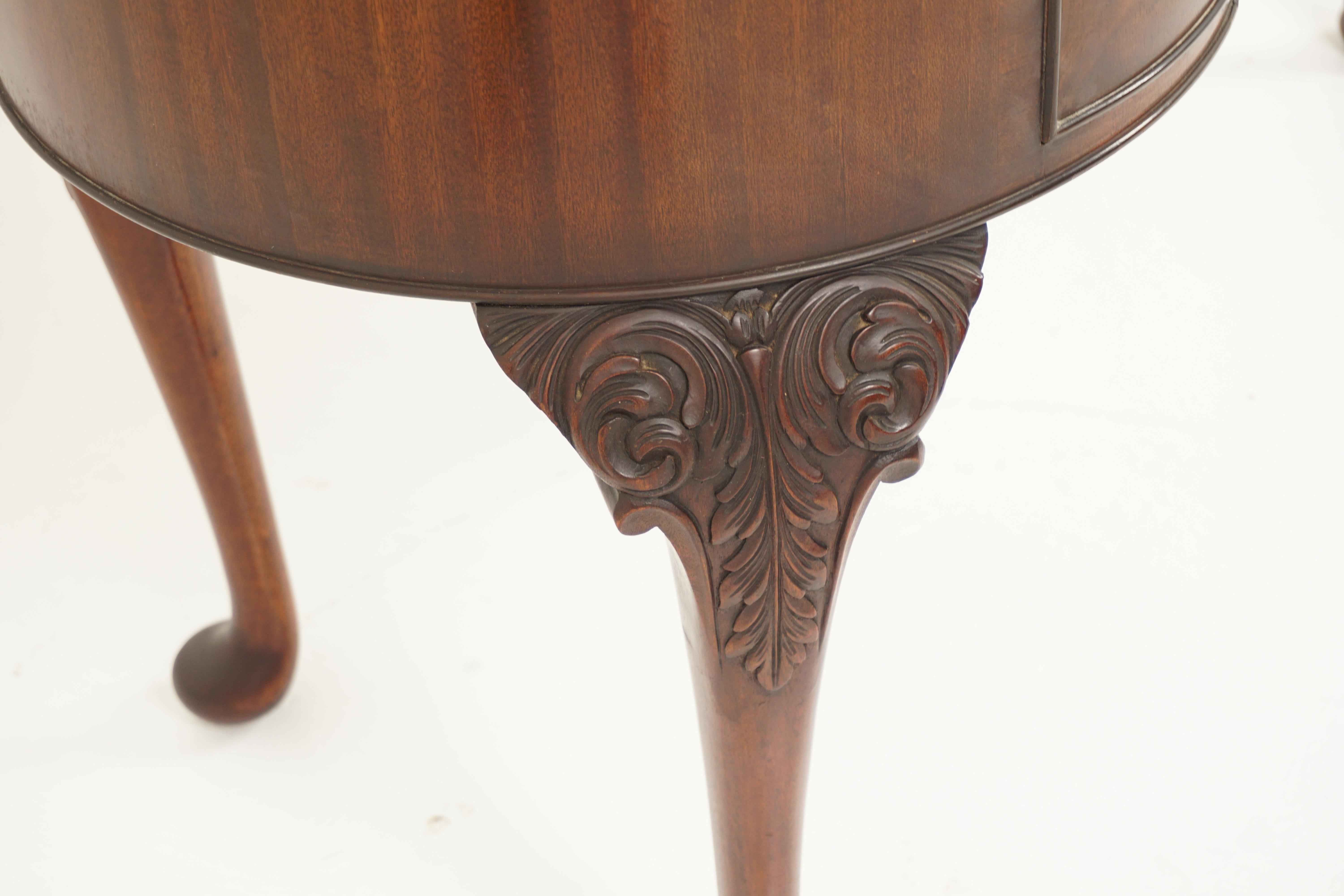 Antique Walnut Kidney Shaped Desk, Writing Table, Scotland 1920, H949 1