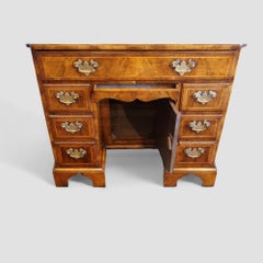 Antique walnut kneehole