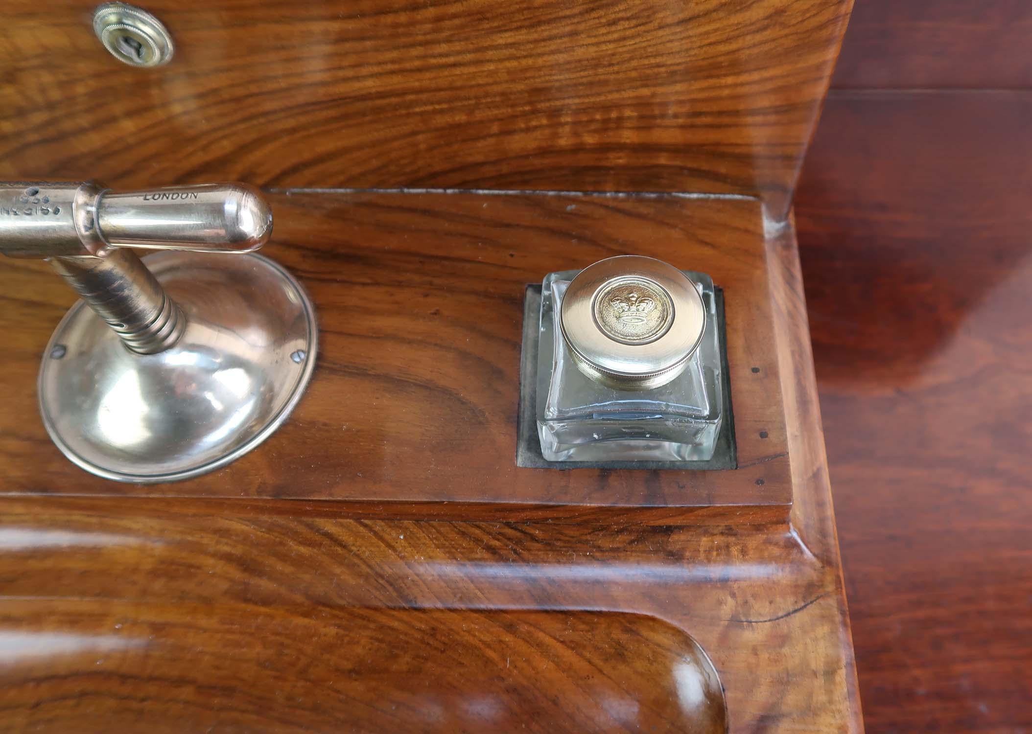 Antique Walnut Letter Box And Copying Press By Mordan. English Dated 1856 in vendita 2