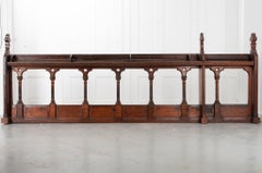 Antique Walnut & Oak Church Railing