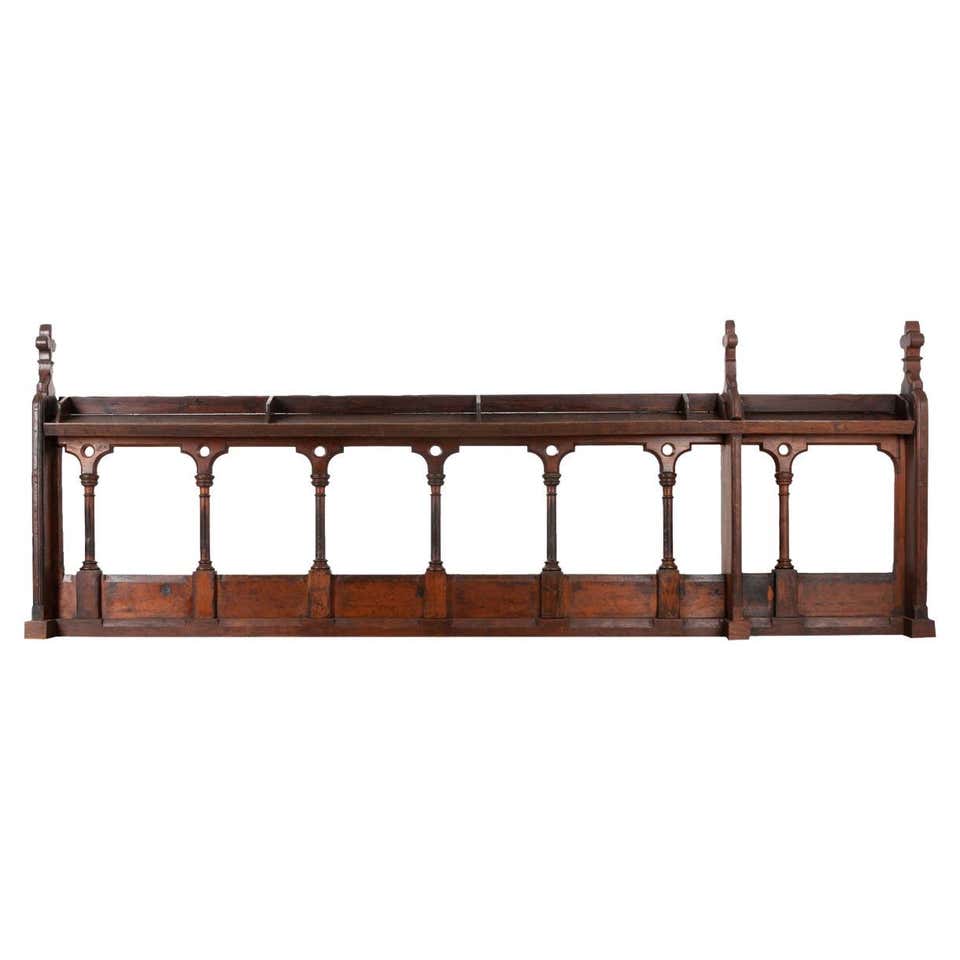 Pair of English Gothic Revival Oak Railings For Sale at 1stDibs ...