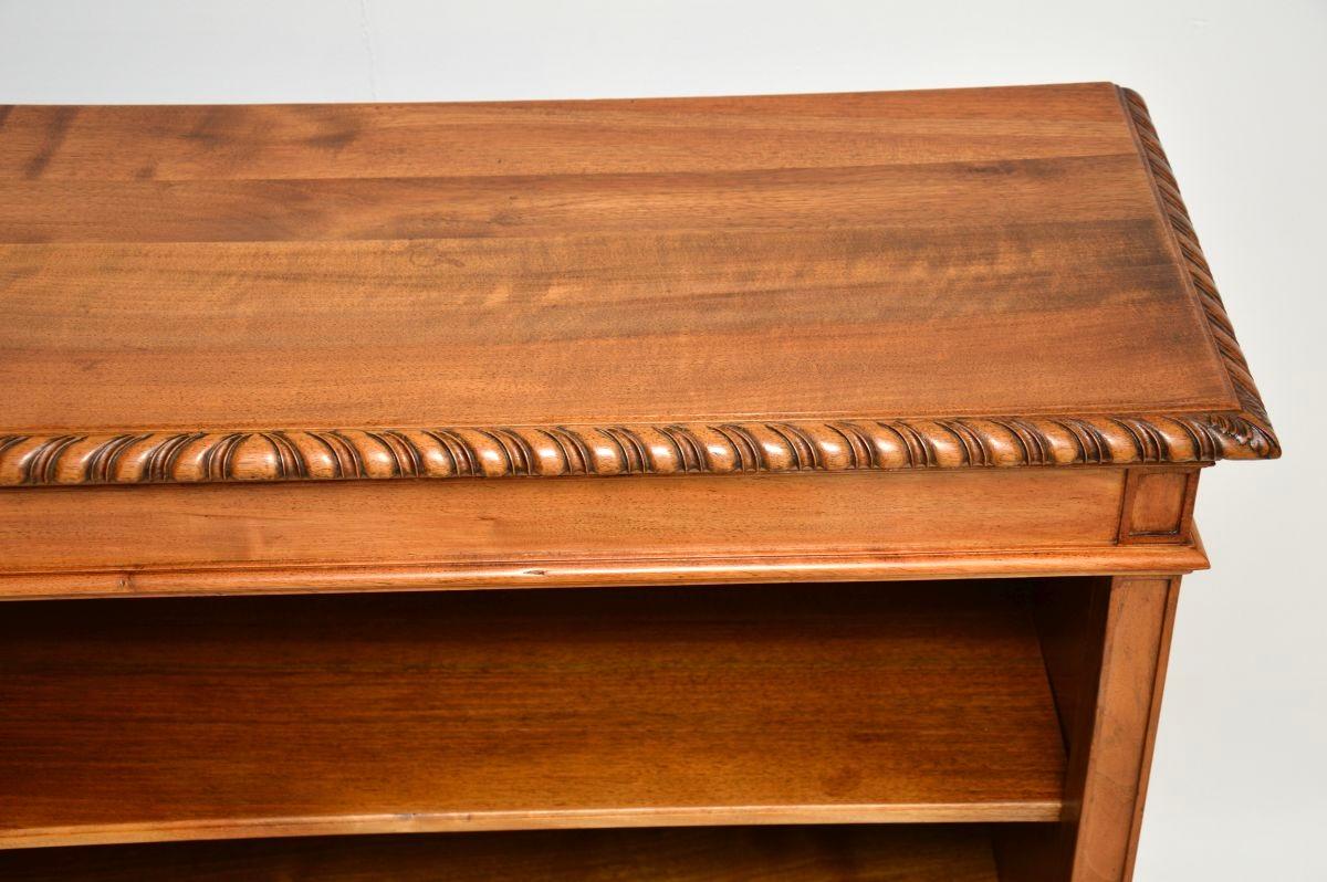 Antique Walnut Open Bookcase For Sale 4