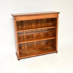 Antique Walnut Open Bookcase