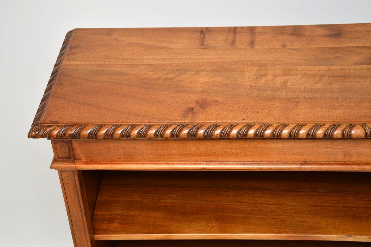 Antique Walnut Open Bookcase For Sale 3