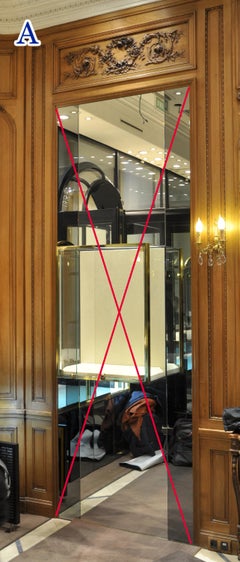 Camera antica con pannelli di noce in stile Luigi XVI