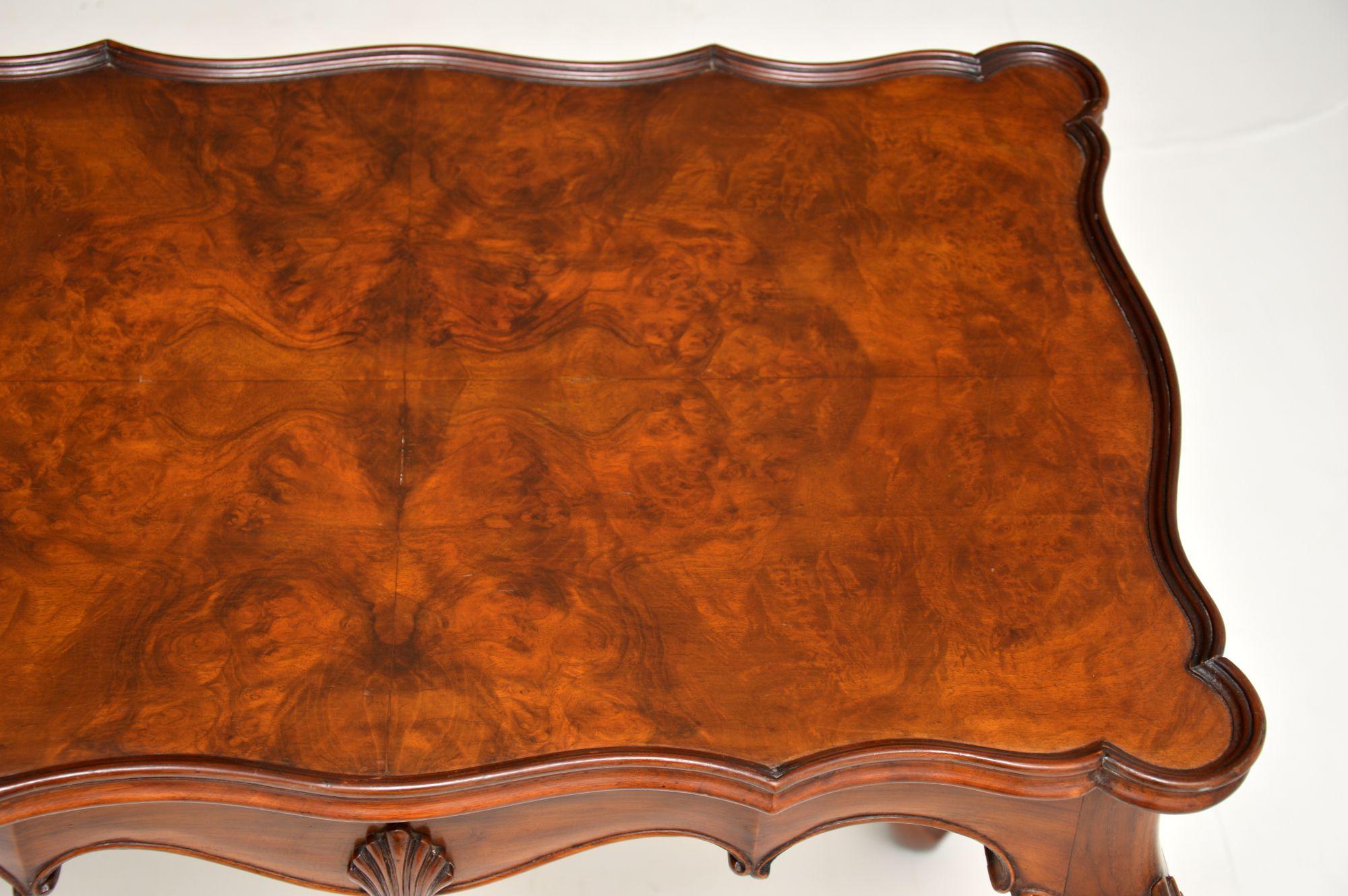 19th Century Antique Walnut Pie Crust Side Table