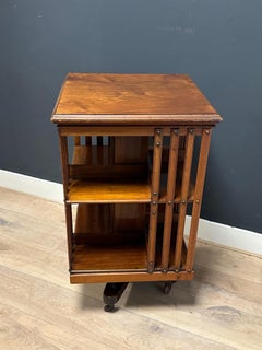 Antique Walnut revolving bookcase