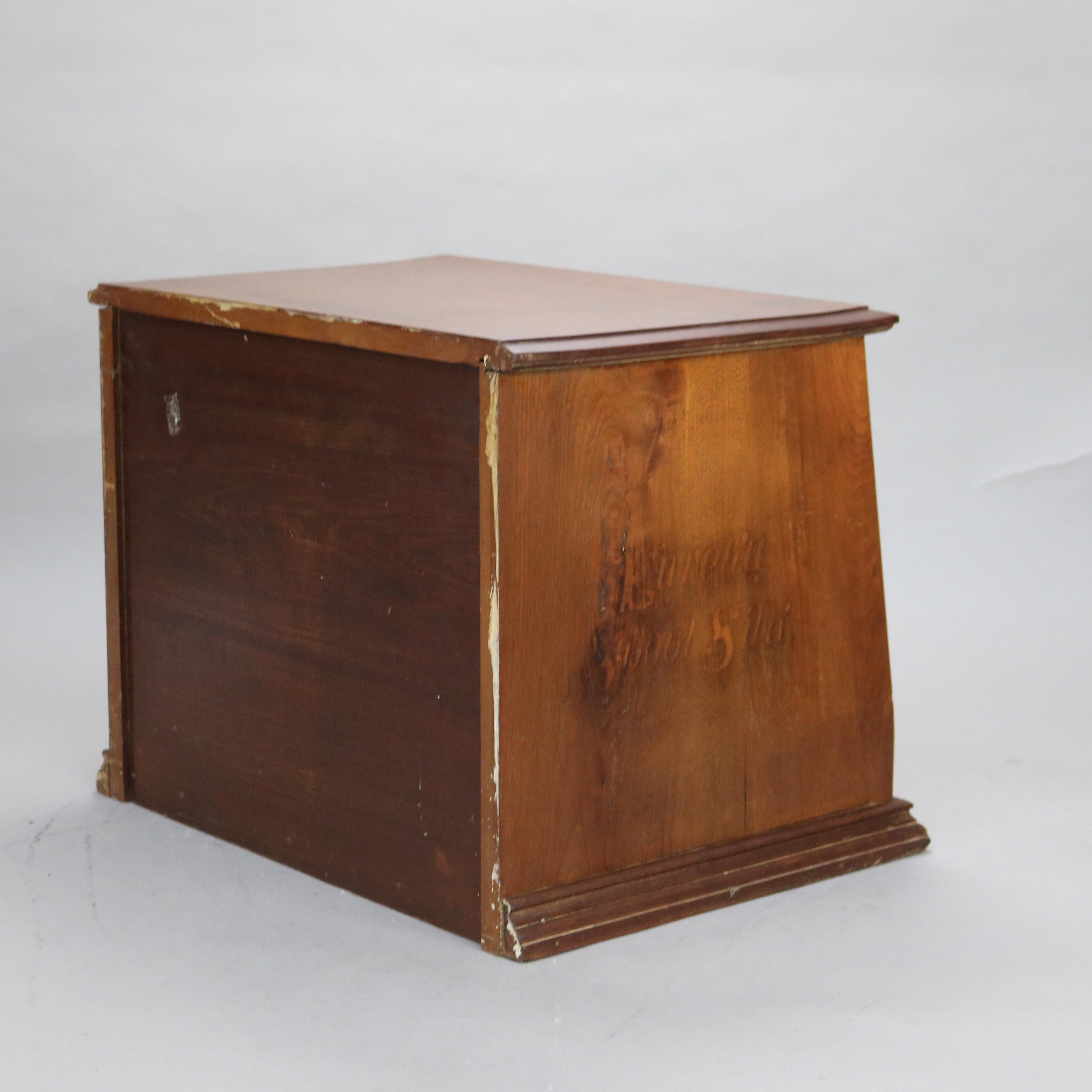 Antique Walnut Seven Drawer Spool Cabinet C1890 6