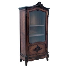 Antique Walnut Showcase, France, circa 1900