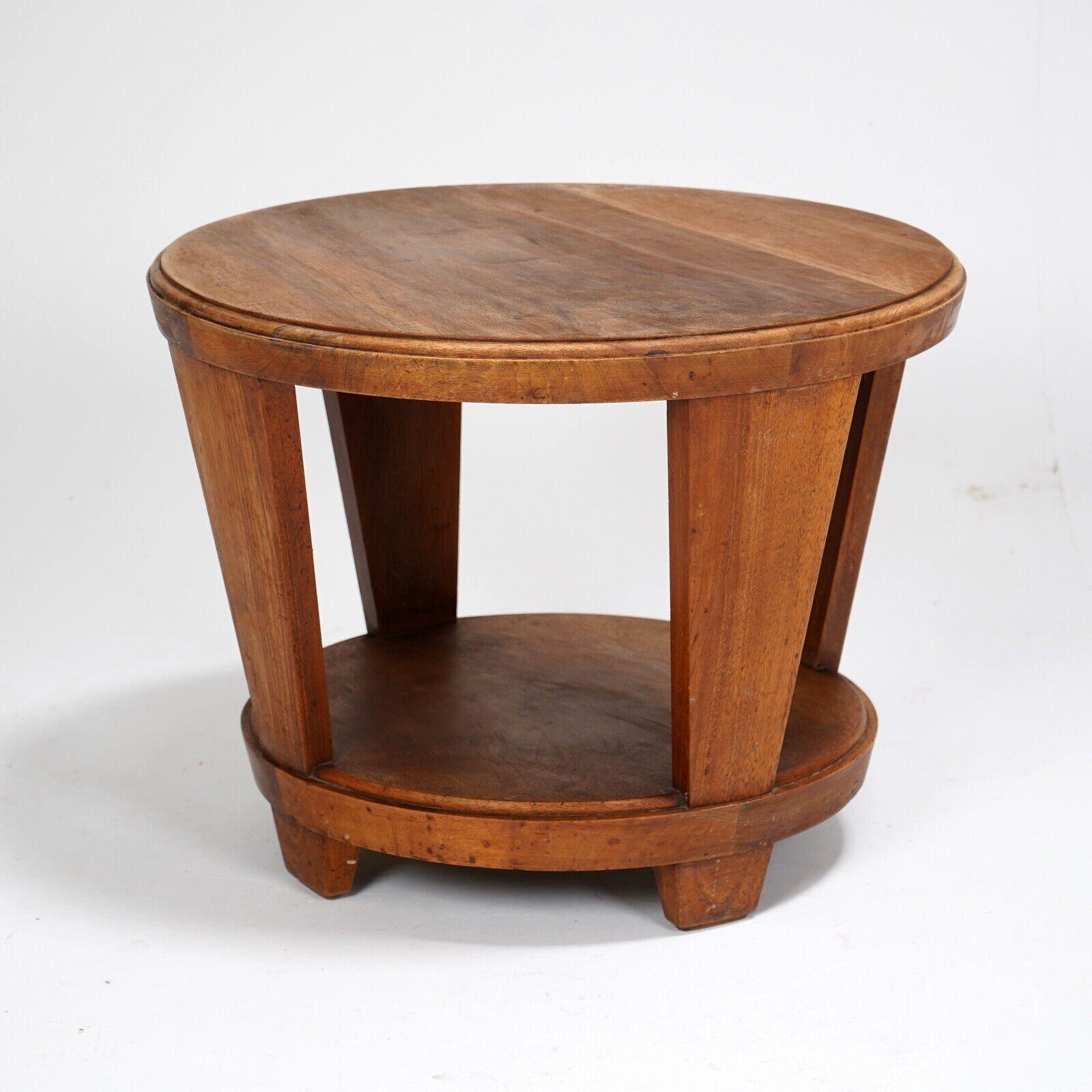 Antique Walnut Side Table Art Deco For Sale 7