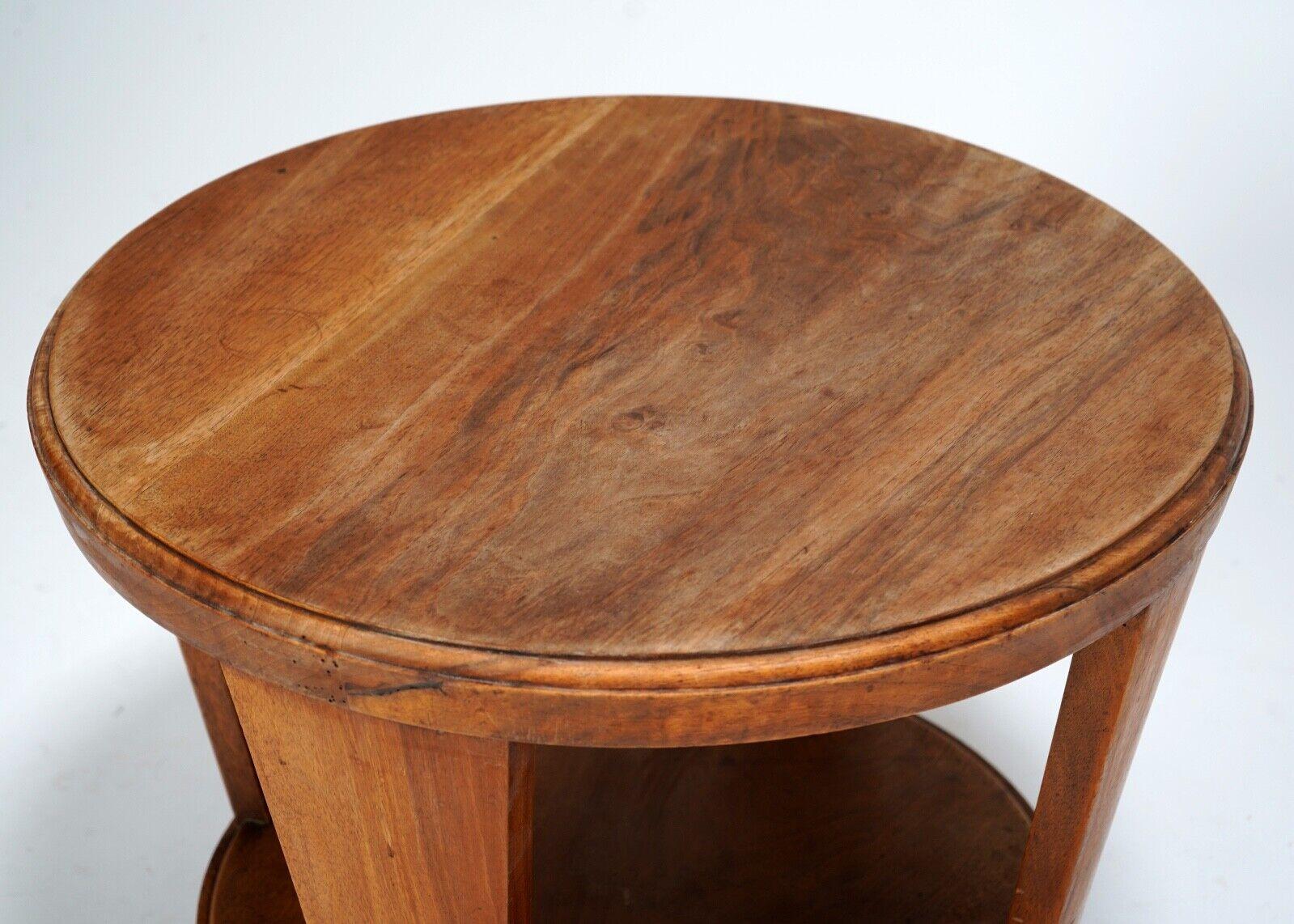 Antique Walnut Side Table Art Deco For Sale 3