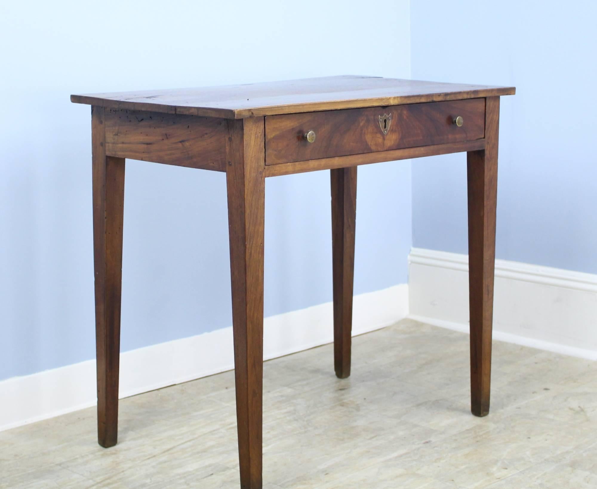French Antique Walnut Side Table