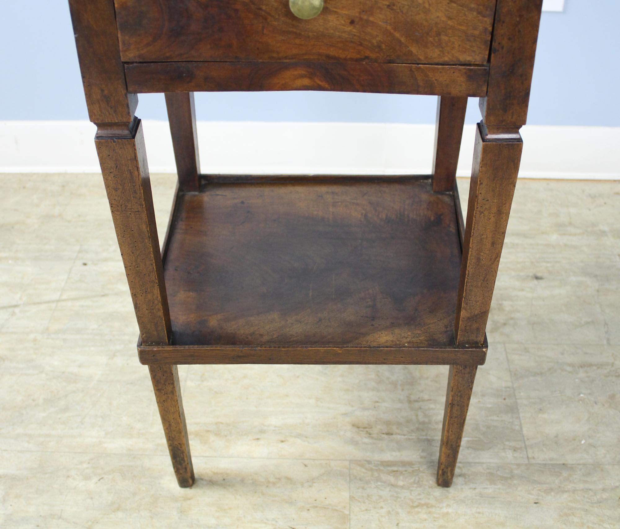 Antique Walnut Side Table In Good Condition In Port Chester, NY